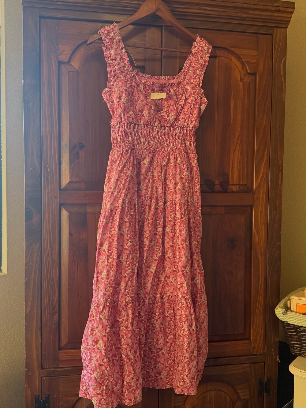 Universal Thread Pink Floral Smocked Sundress